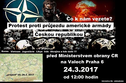 Protest proti průjezdu a pobytu cizí armády v ČR