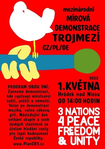 Setkání na Trojmezí 1.května - mezinárodní demonstrace za MÍR A SVOBODU