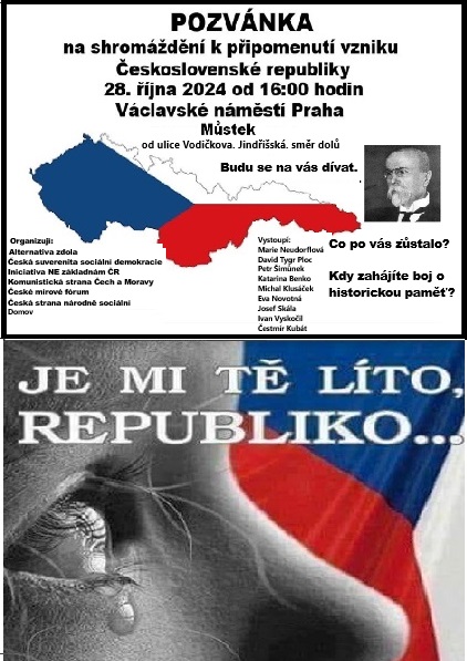 Navzdávejme boj o historickou paměť. Připomenutí vzniku Československa 28. října roku 1918