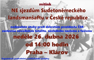 Dopis zákonodárcům k zjištění jejich postoje k chystanému sjezdu Sudetoněmeckého krajského sdružení v Brně